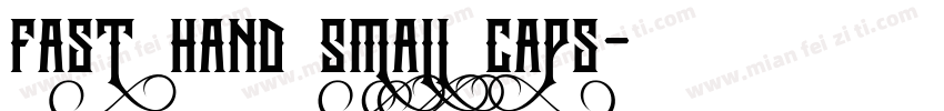 Fast Hand Small Caps字体转换